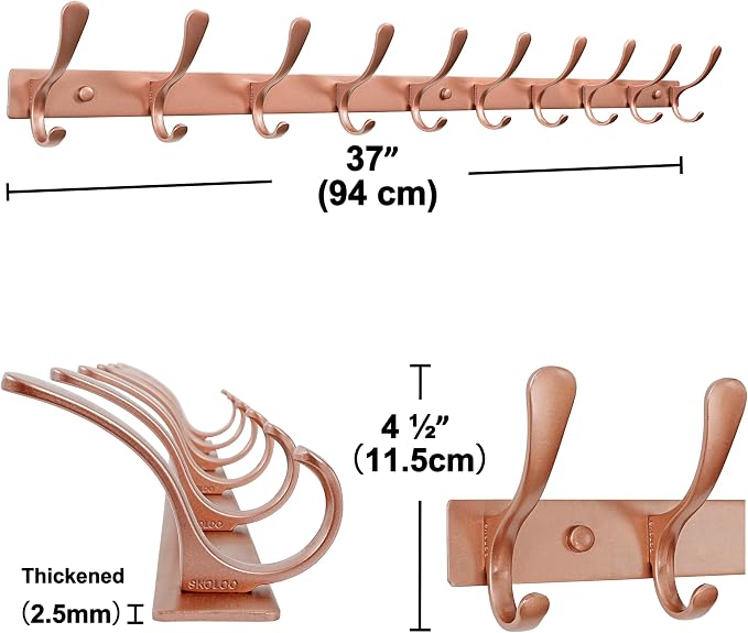 SKOLOO Coat Rack Wall Mounted - Image 5