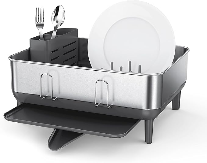 simplehuman Steel Frame Dishrack, Compact Dish Drying Rack by Unknown