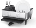 simplehuman Steel Frame Dishrack, Compact Dish Drying Rack by Unknown