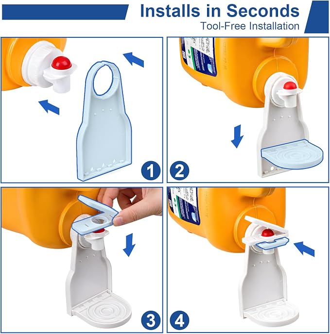2 Pack Laundry Detergent Dispenser Cup Holder, No-Drip Laundry Detergent Cup - Image 4