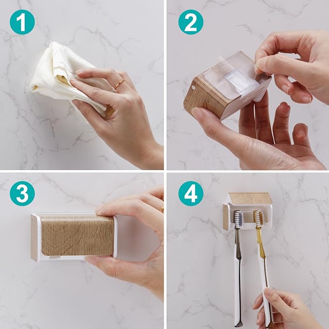 2 PCS Toothbrush Holders Wall Mounted - Image 7