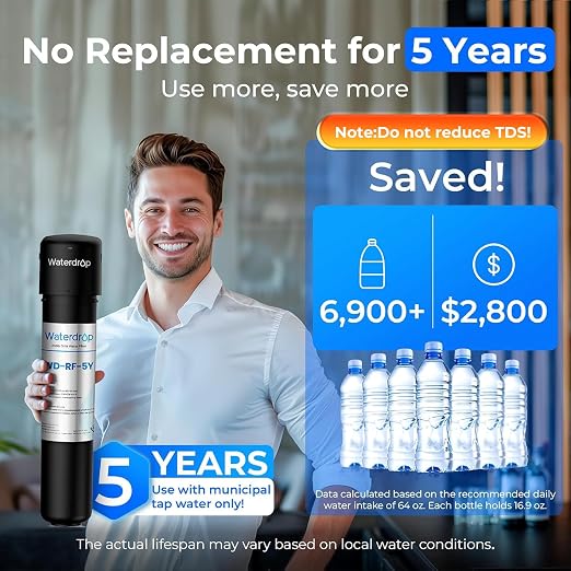 Waterdrop UA-5Y 5-Year Under Sink Water Filter System, Ultra Long Life | - Image 2