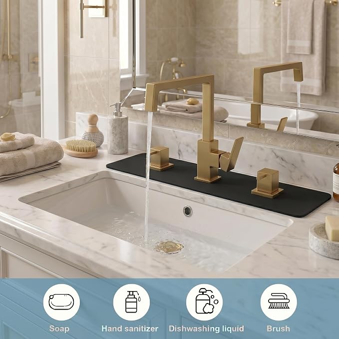 2PCS Faucet Mat for Bathroom Sink - Image 6