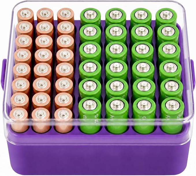 ALCYON Plastic Battery Organizer Storage Case by ALCYON