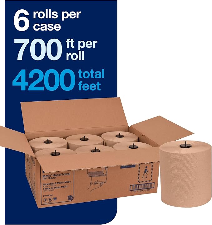 Tork Matic Paper Hand Towel Roll Natural H1 and Tork Matic Paper Towel - Image 3