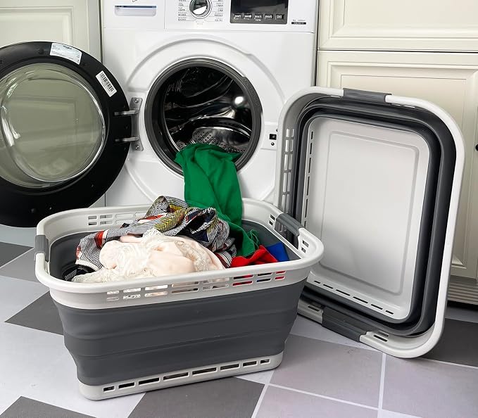 SAMMART 42L Collapsible Plastic Laundry Basket - Image 3