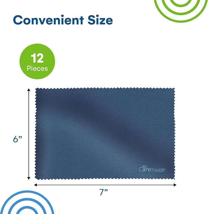 Care Touch Microfiber Glasses Cleaning Cloth 12 Pack - Image 3