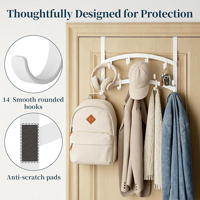 Consumest Over the Door Hooks Organizer - Image 3