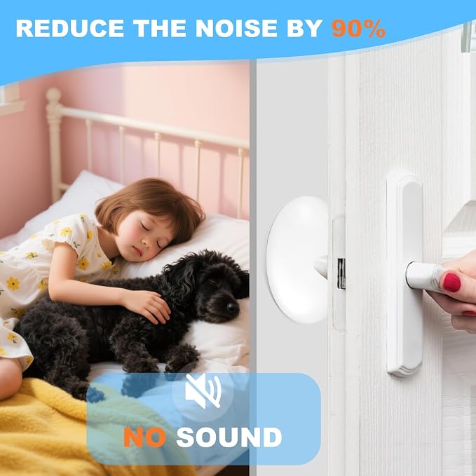 JZWBLILY Door Stoppers for Wall, Door Knob Wall Protector 3.15", Self Adhesive - Image 6