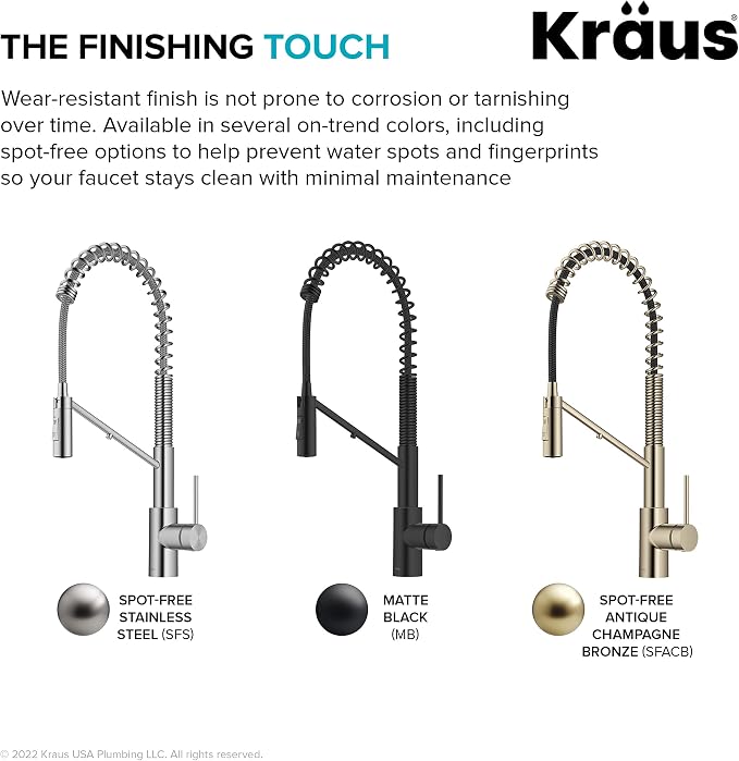 KRAUS Oletto 2-in-1 Commercial Style Pull-Down Single Handle Water Filter - Image 19