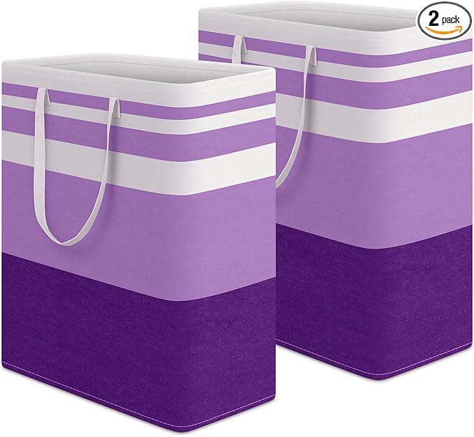 HomeHacks 2 Pack Laundry Baskets, Laundry Hampers Bags | Waterproof, by HomeHacks