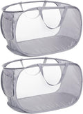 Durable Collapsible Laundry Baskets, Mesh Pop Up Laundry Hamper by Bemkoo