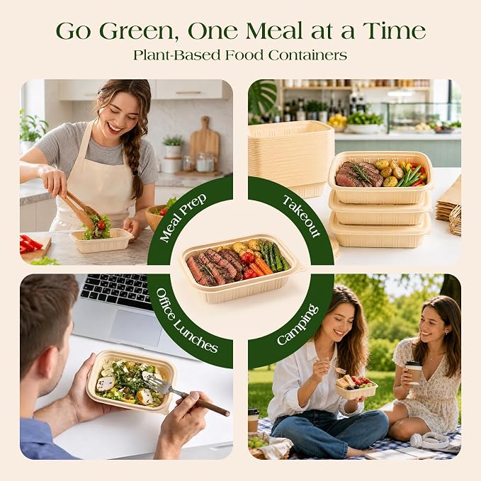 100 Piece Meal Prep Containers - Image 8