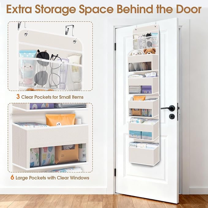 Over The Door Organizer Storage behind Door Hanging Organizer - Image 4