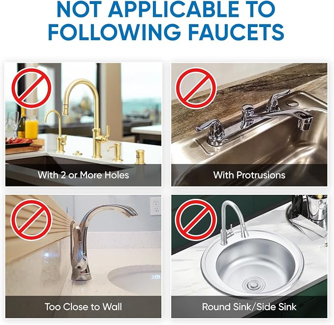 24 Inch Longer Faucet Mat for Kitchen Sink, Silicone Sink Faucet Mat Splash - Image 5