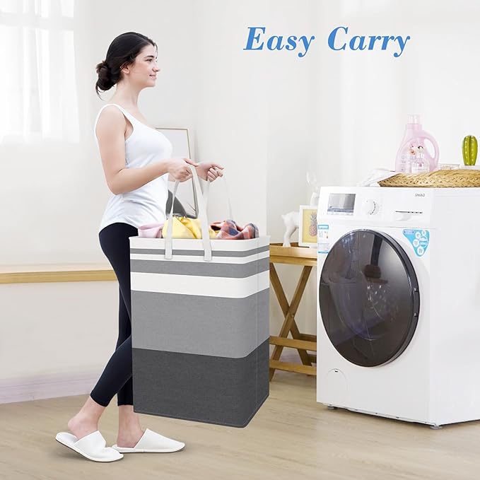BlissTotes 3-Pack Laundry Basket, Collapsible Laundry Hamper - Image 5