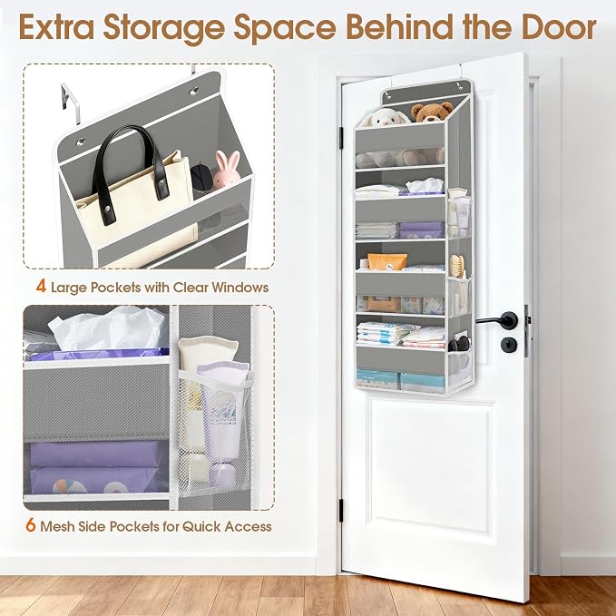 Over The Door Organizer Storage behind Door Hanging Organizer - Image 4