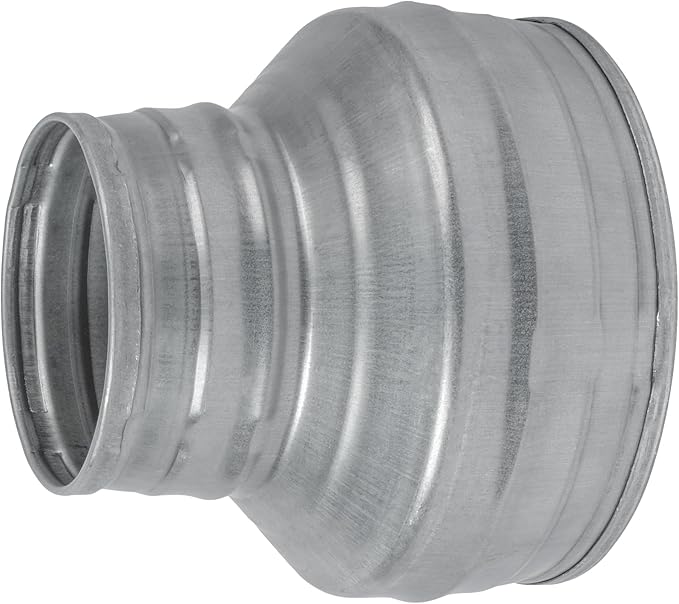 5" to 3" Inch Round Duct Reducer - Galvanized Steel Pipe Increaser - Coupling for Round Duct Ventilation Systems - Heating & Cooling, HVAC