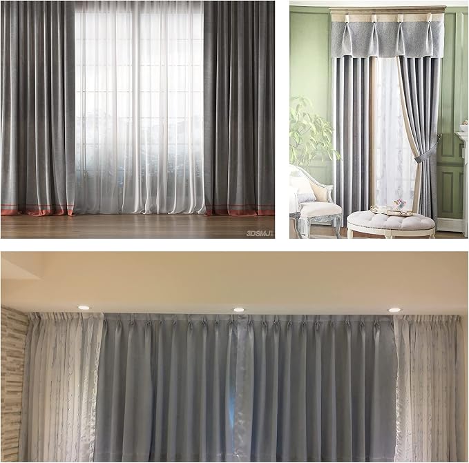 40 Pcs Metal Curtain Rings Drapery Rings Curtain Rod Rings and Metal Curtain - Image 7