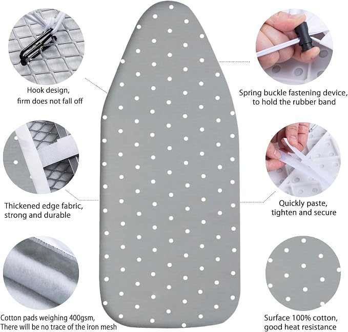 Small Ironing Board Cover Scorch Resistant, Table top Ironing Board Cover - Image 4