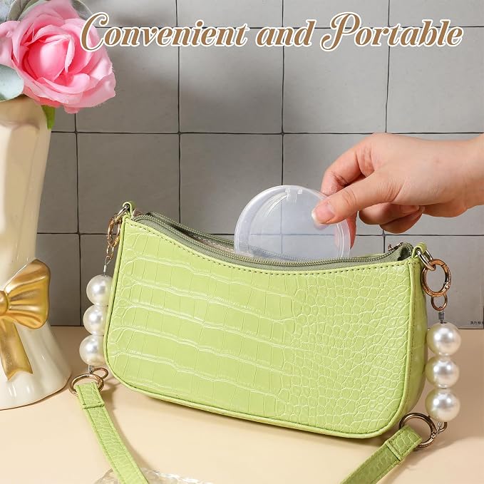 4pcs Cotton Round Holder Travel Case Travel Cotton Rounds Container Portable - Image 4