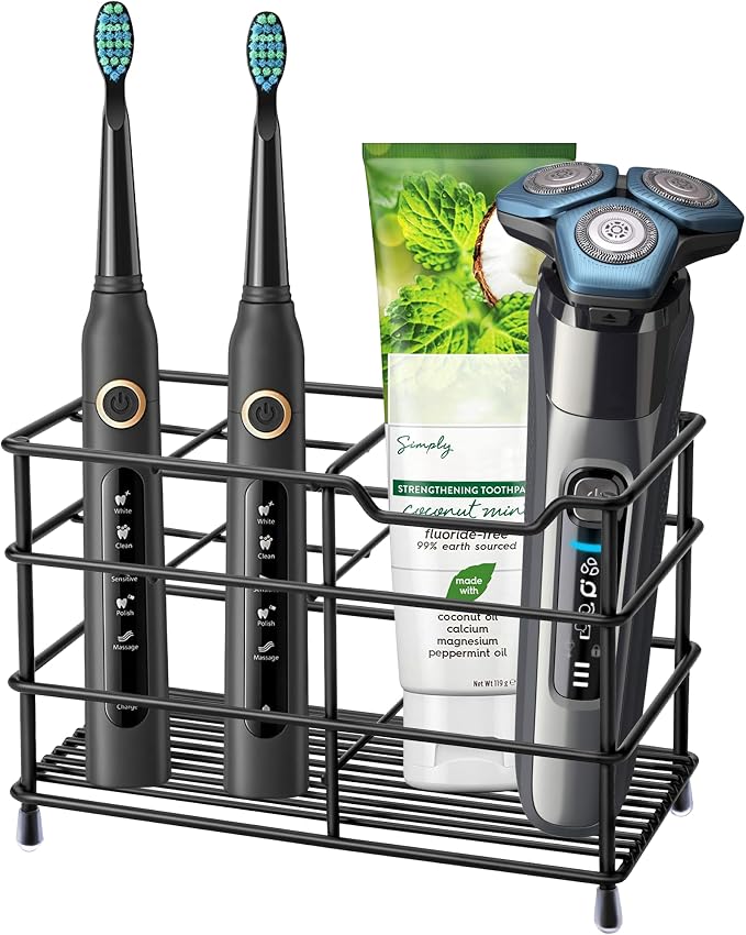 Electric Toothbrush Holders for Bathrooms 304 Stainless Steel Quick Drying | by Urbanstrive