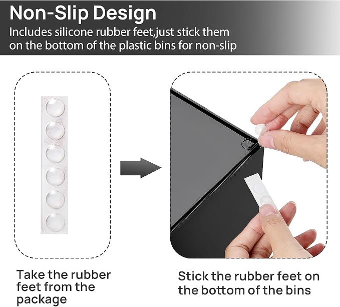 Vtopmart Black Small Stackable Storage Drawers - Image 7
