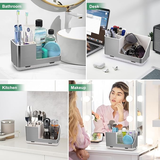 Toothbrush Holders for Bathroom Countertop Organizer | Easy To Clean, Detachable - Image 7