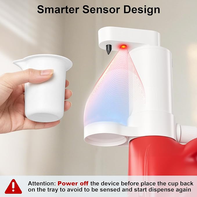 SMARTAKE Electric Laundry Detergent Dispenser, USB Rechargeable 4-Mode - Image 6