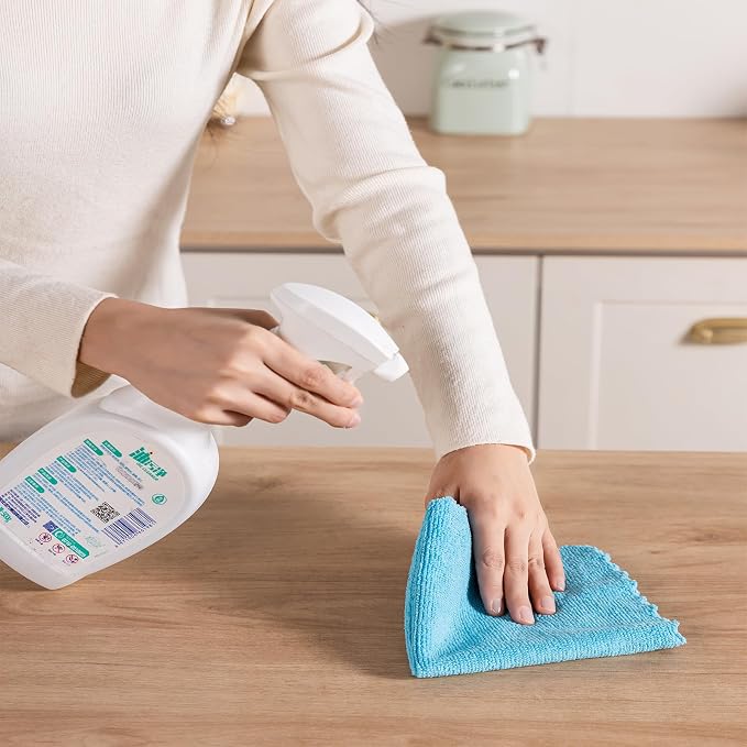 Microfiber Cleaning Cloth, 24 Pack Highly Absorbent Cleaning Rags, Reusable - Image 3