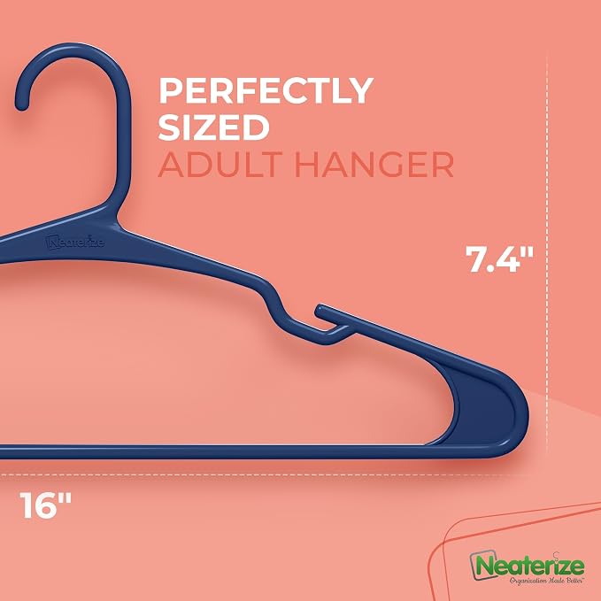 NEATERIZE Clothes Hangers Plastic 20 Pack - Image 3