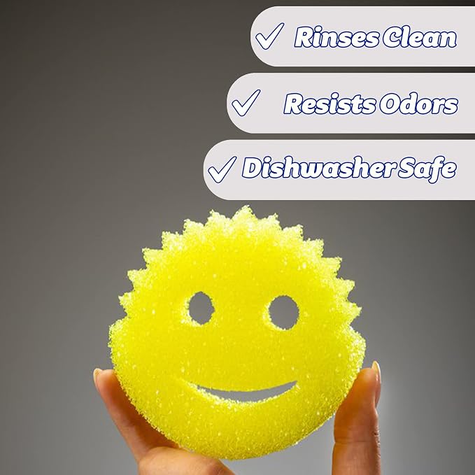 Scrub Daddy Original Dish Sponge Twin Pack, Smiley Face Sponges - Image 8