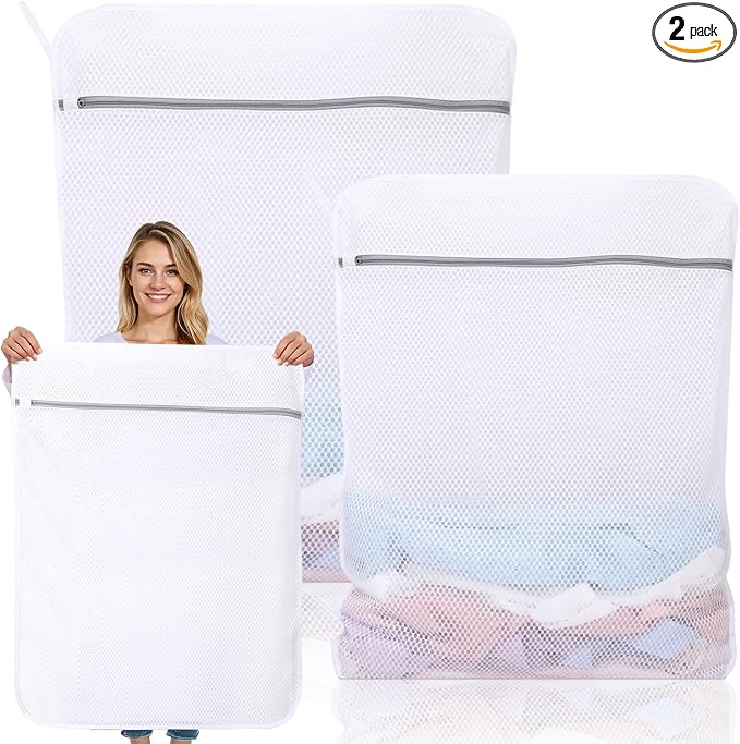 Dntorx 2 Pack Extra Large Mesh Laundry Bags by Dntorx