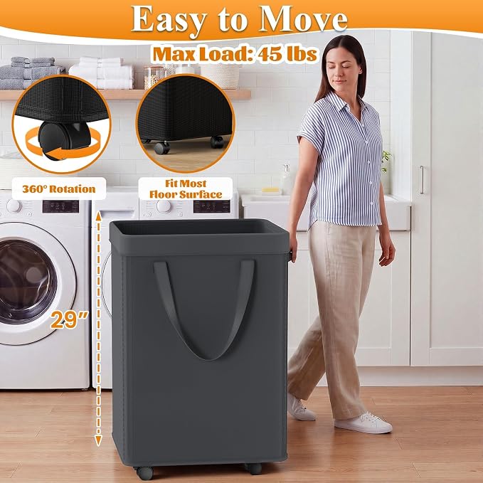 Optish 140L Extra Large Laundry Basket - Image 3