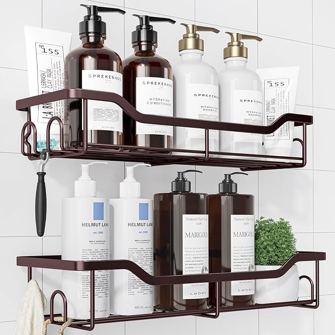 Kitsure Shower Caddy, Adhesive Shower Organizer by Kitsure