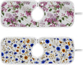 Cornflower Sunflower White Pink Lilac Sink Mat by Tatenale