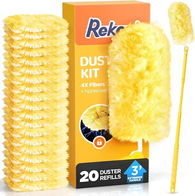 Heavy Duty Duster Refill Kit for Swiffer Duster by REKOPI