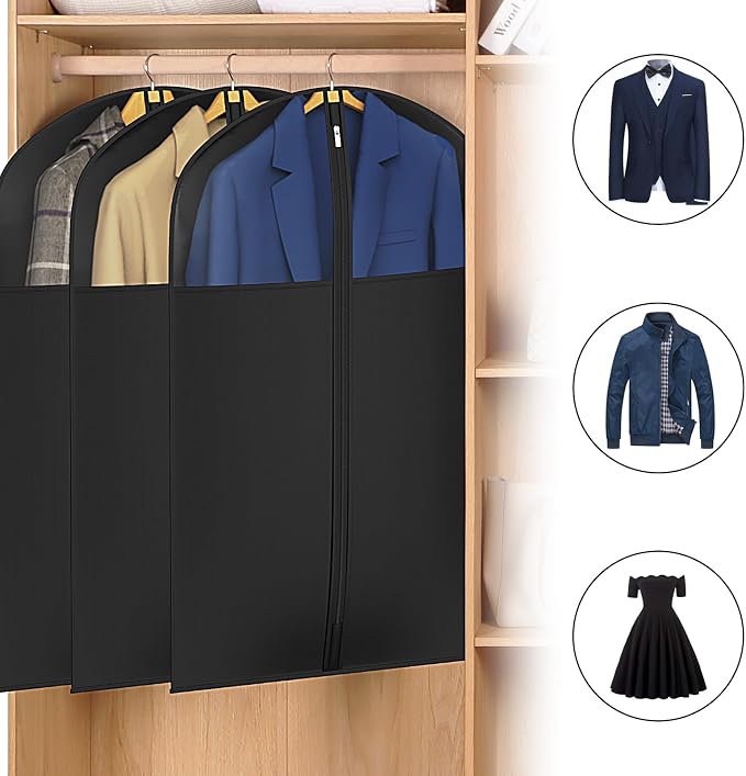Univivi Garment Bag Suit Bag for Storage and Travel, 40 Inch, Oxford Fabrics - Image 4