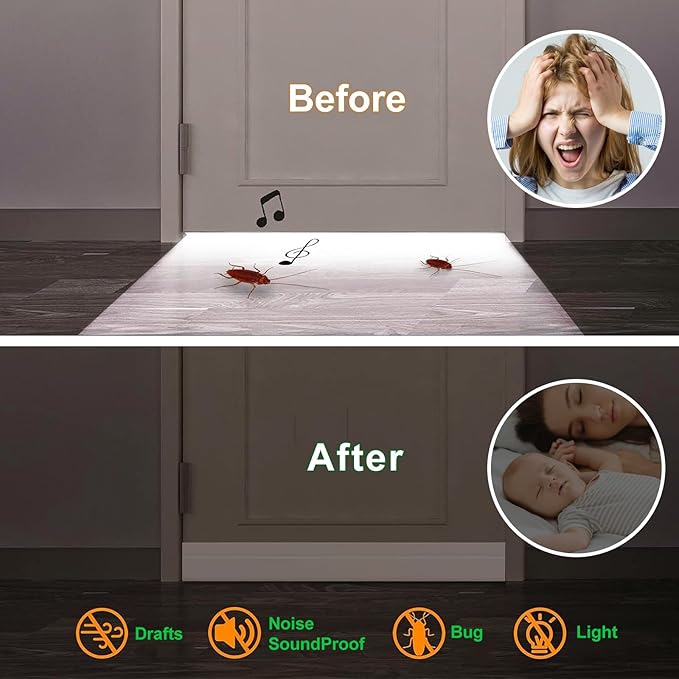 Suptikes 2 Pack Door Draft Stopper，Door Sweep - Image 6