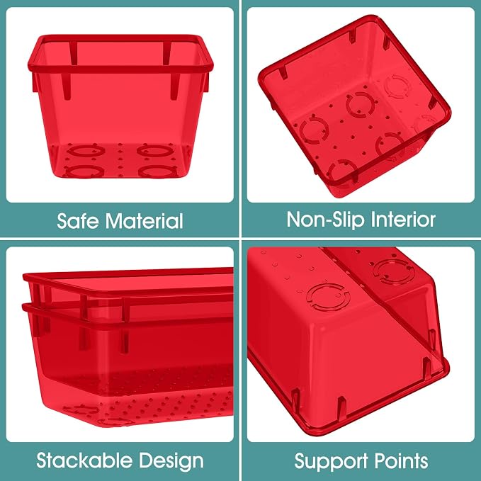 25 PCS Plastic Drawer Organizer Set, Makeup Organizers and Storage Bins | 4 - Image 3