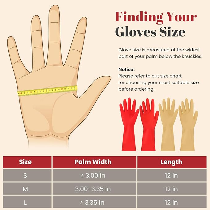 Rubber Cleaning Gloves for Dishwashing - Image 7