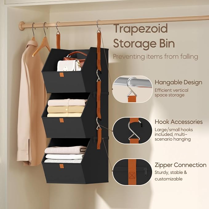 Collapsible Hanging Closet Organizer - Image 3