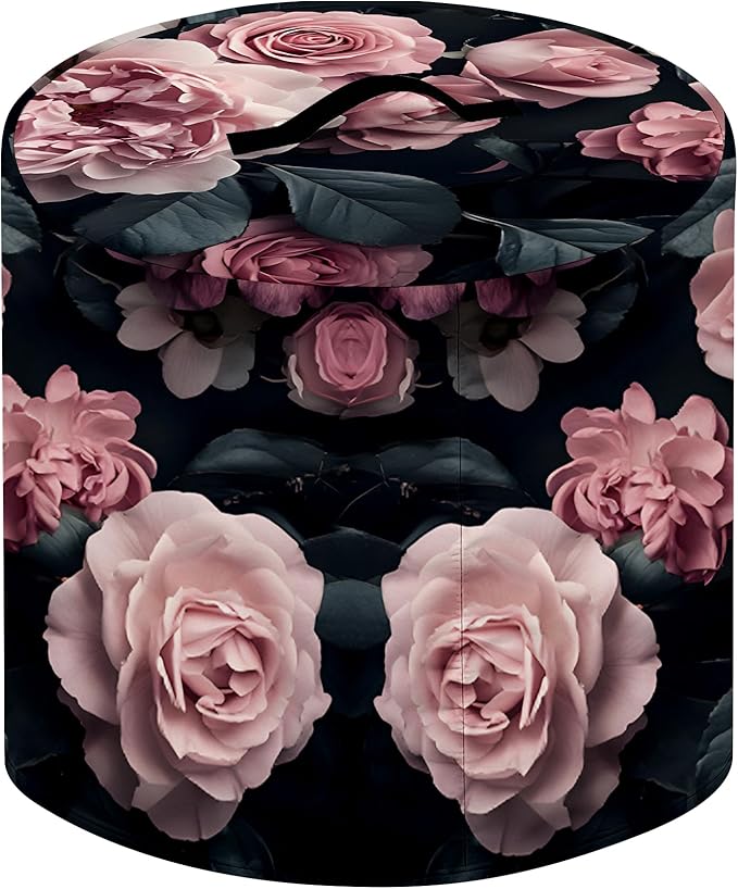 Kitchen Appliance Accessories Dust Cover for 3-6-8 Quart Instant Pot, Pressure Cooker, Air Fryer & Crock Pot,Decorative Appliance Cloth Cover with Top Handle & Storage Pockets (Pink, 3 Quart)