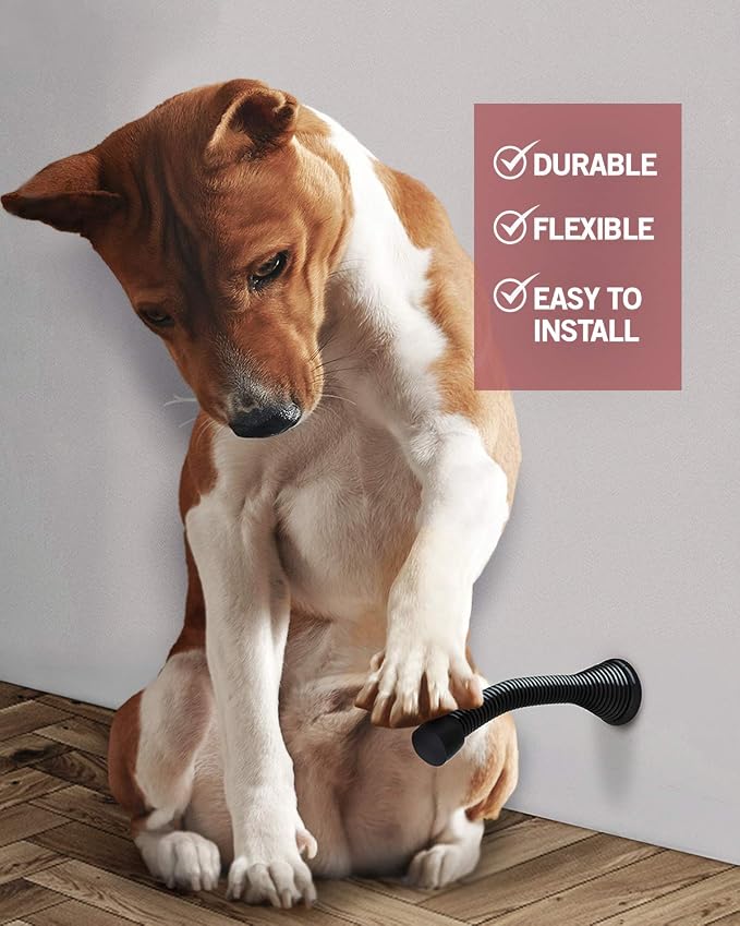 Jack N’ Drill Spring Door Stop | Flexible Heavy Duty Black Door Stop - Image 6