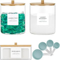 3 Pack Glass Jars and Acrylic Dryer Sheet Holder, Laundry Pods Container by TIPGO