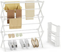 Foldable Clothes Drying Rack, Reinforced Joints, rustproof carbon steel by SpaceHidden