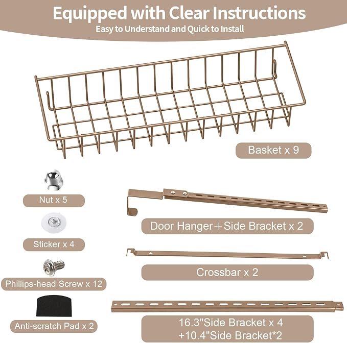 ElegantArray 9-Tier Pantry Door Organizer - Image 8