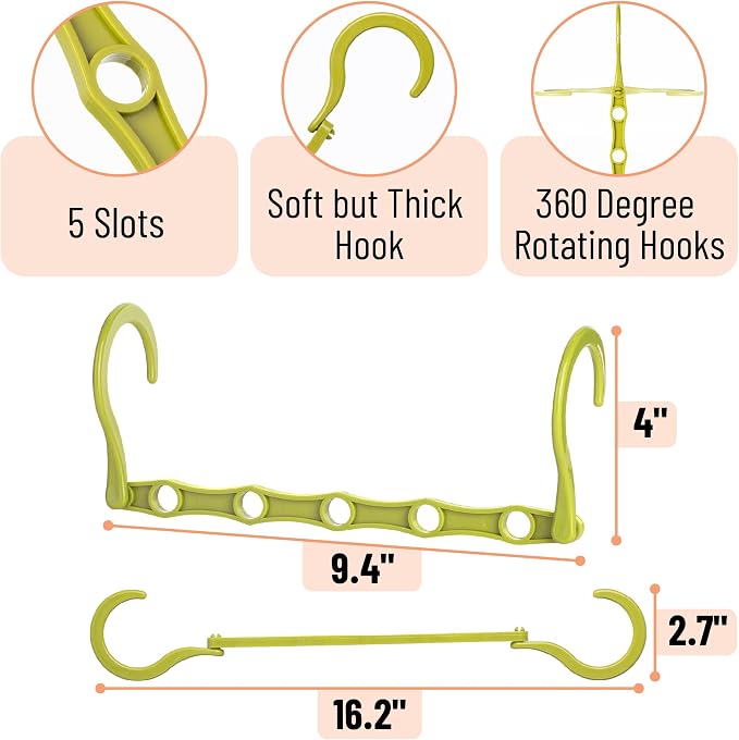 Mr. Pen- Space Saving Hangers, 360° Rotating Hooks | Magic Cascading Hanger - Image 3