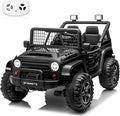 24V Ride on Car with Remote Control, XL 2 Seater 4WD/2WD Switchable Truck w/4X200W Motor, 20 Inch Wide Seat, Gift Flower Power Car Wheels 24 Volt Big Truck for Boys Girls, Black