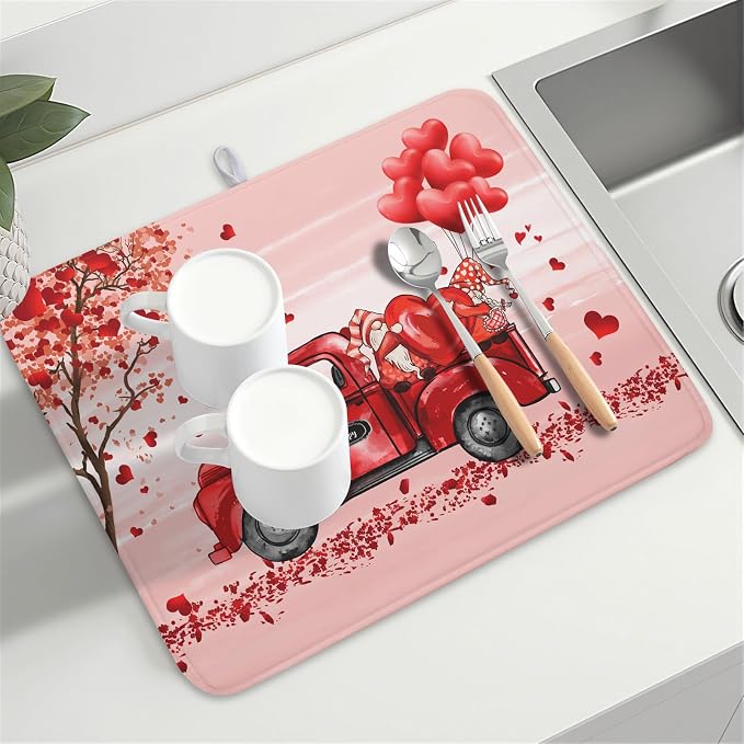 Valentine's Day Dish Drying Mats - Image 8